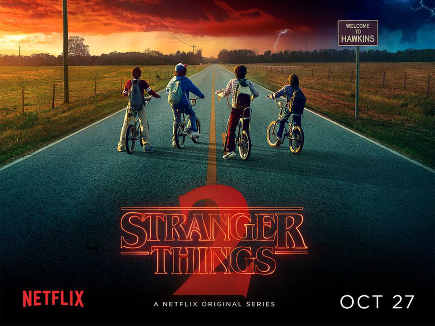Poster de Stranger Things - Una de las series recomendadas para ver en Netflix